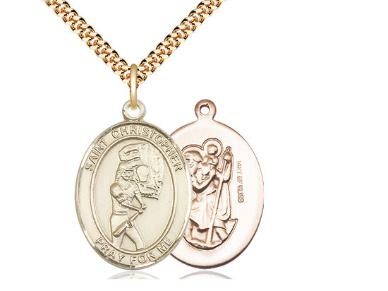 Saint Christopher Softball Pendant