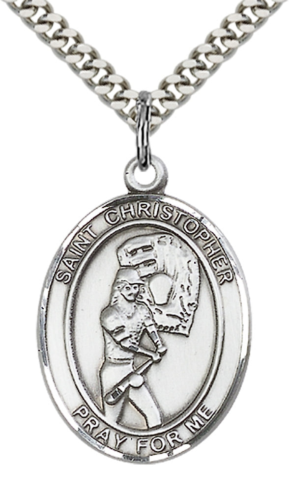 Saint Christopher Softball Pendant