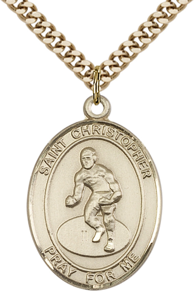 Saint Christopher Wrestling Pendant