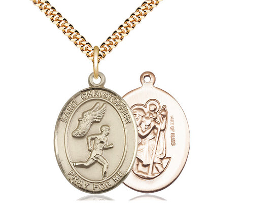 Saint Christopher Track & Field Pendant