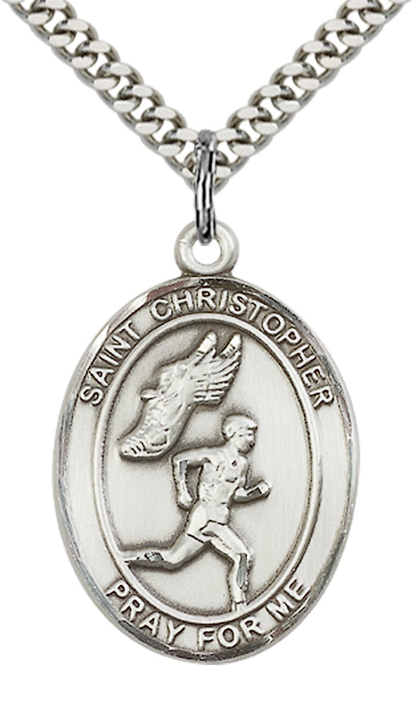 Saint Christopher Track & Field Pendant