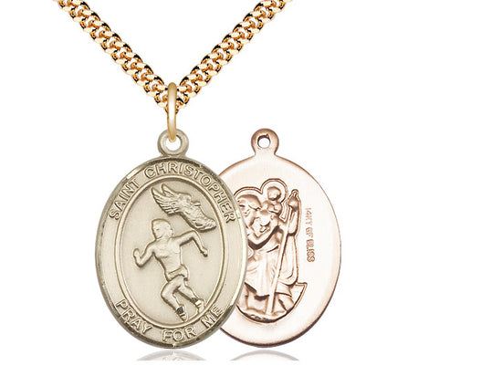 Saint Christopher Track & Field Pendant