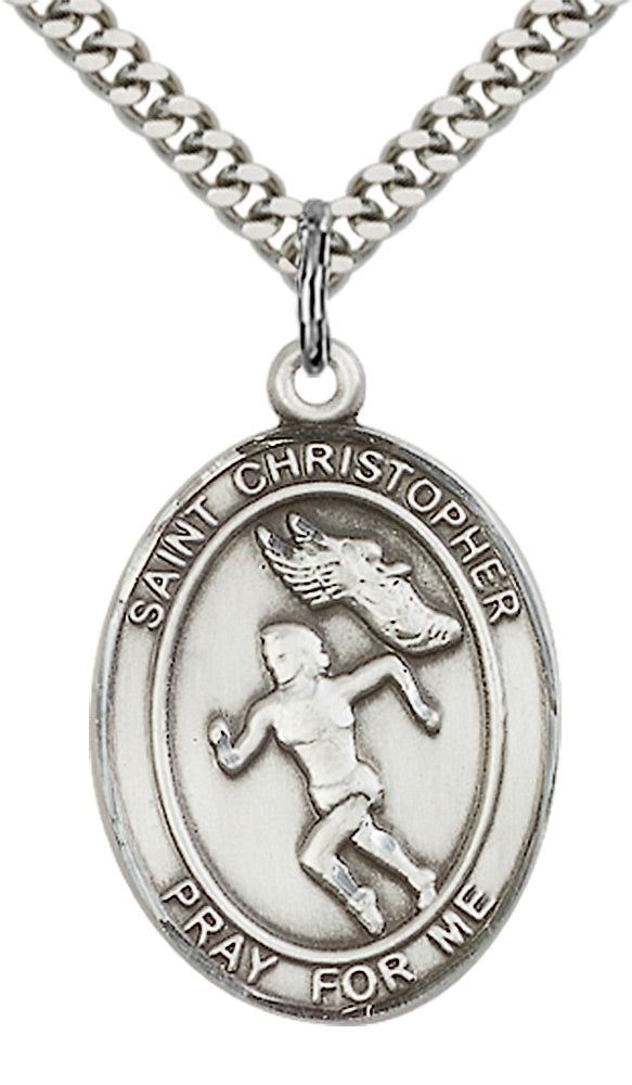 Saint Christopher Track & Field Pendant