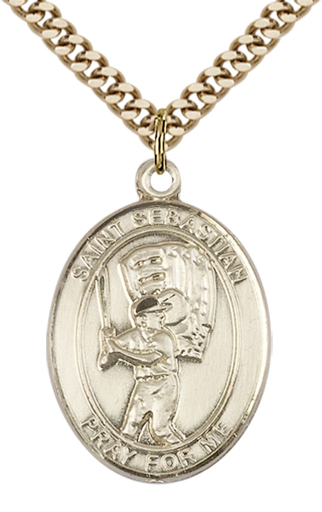 Saint Sebastian Baseball Pendant