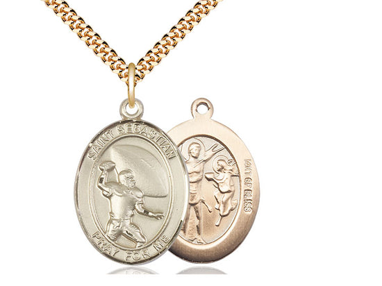 Saint Sebastian Football Pendant