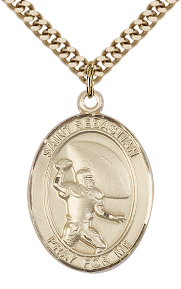 Saint Sebastian Football Pendant