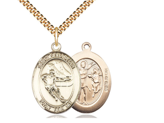 Saint Sebastian Hockey Pendant