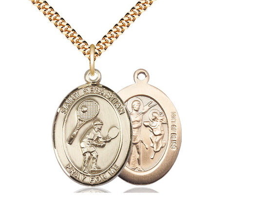Saint Sebastian Tennis Pendant