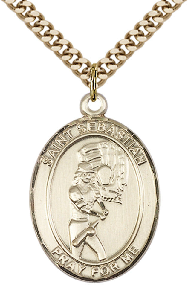 Saint Sebastian Softball Pendant