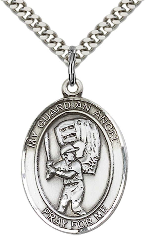 Guardian Angel Baseball Pendant