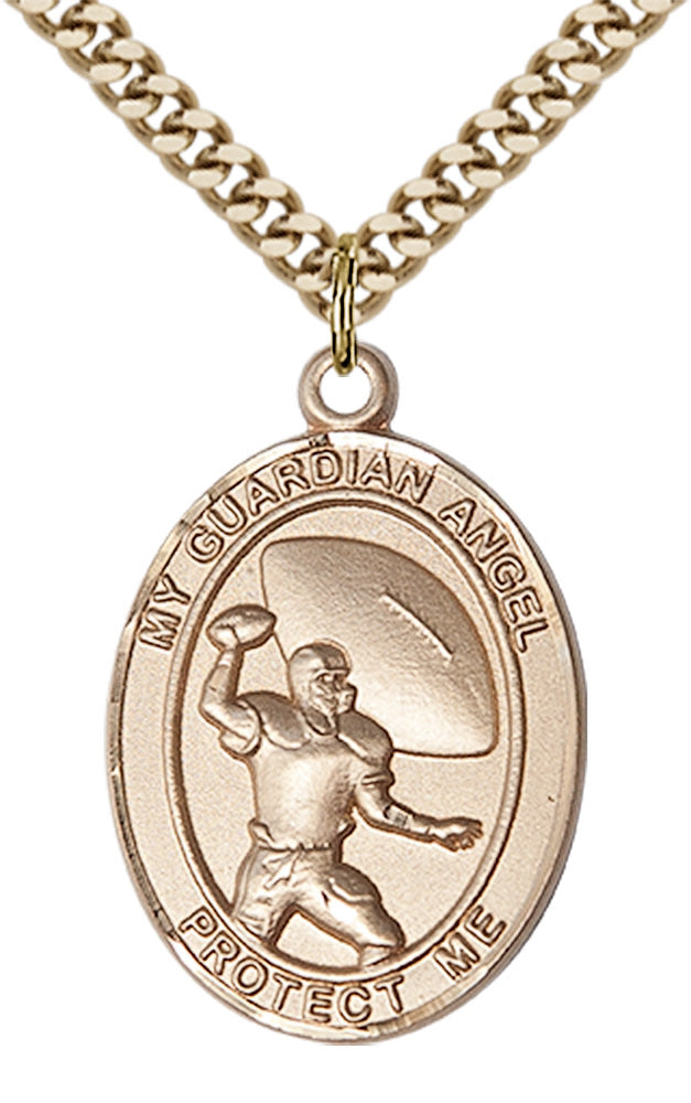 Guardian Angel Football Pendant