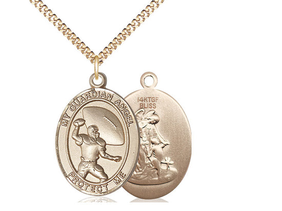 Guardian Angel Football Pendant