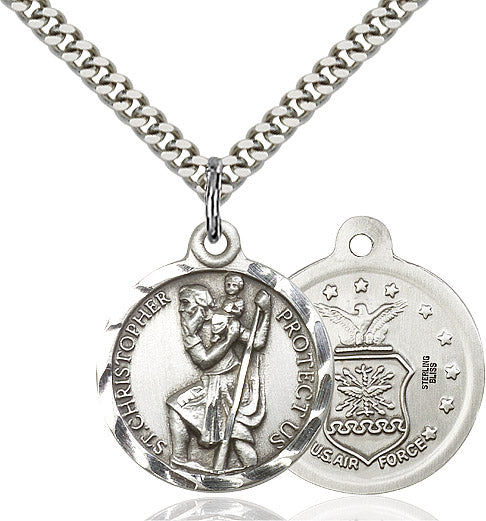 Saint Christopher Air Force Pendant