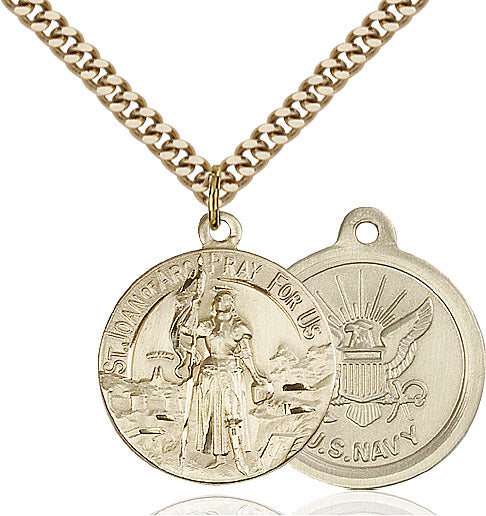 Saint Joan of Arc Navy Pendant