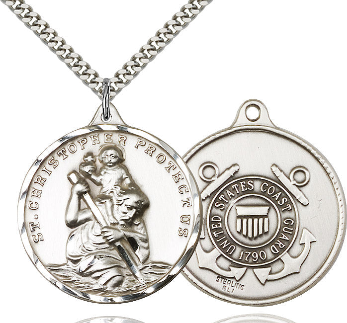Saint Christopher Coast Guard Pendant