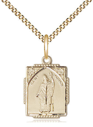 Saint Patrick Pendant - 18" Chain Necklace