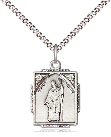 Saint Patrick Pendant - 18" Chain Necklace