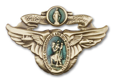 Our Lady of the Highway Visor Clip