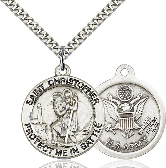 Saint Christopher Army Pendant