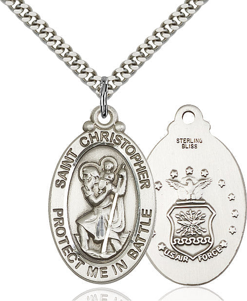 Saint Christopher Air Force Pendant