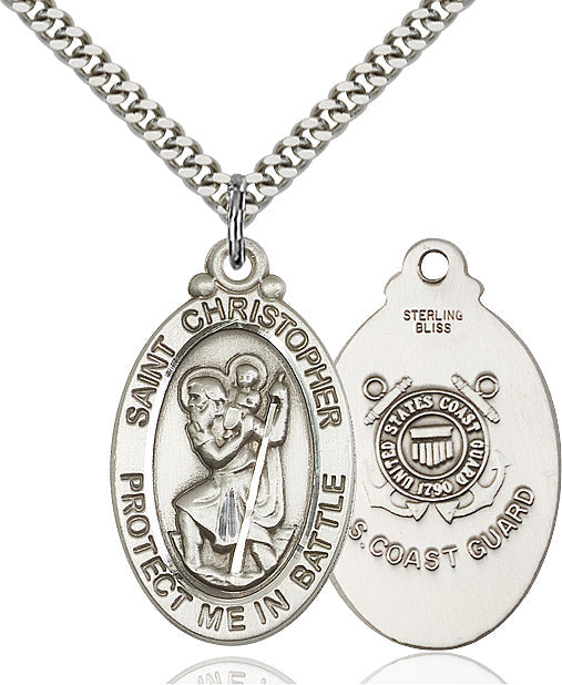 Saint Christopher Coast Guard Pendant