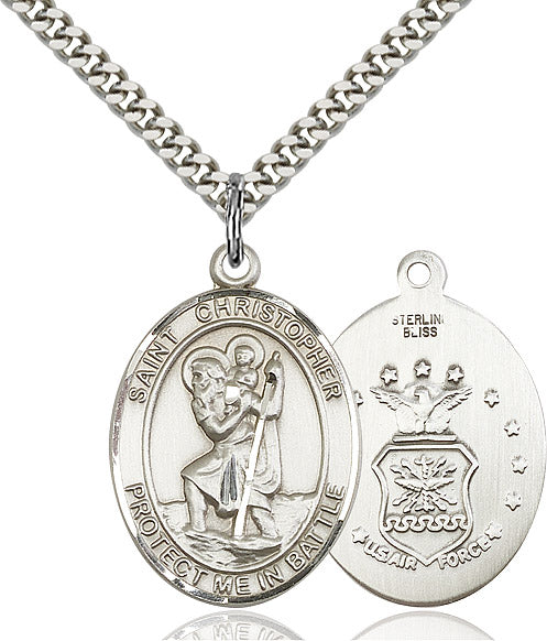 Saint Christopher Air Force Pendant