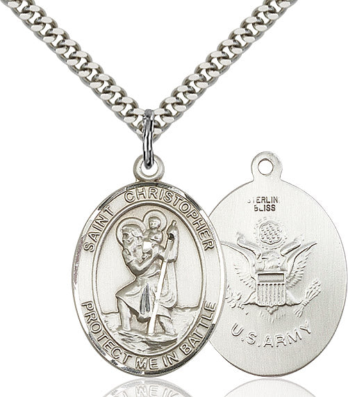 Saint Christopher Army Pendant