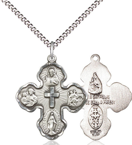 Sterling Silver 5-Way Pendant