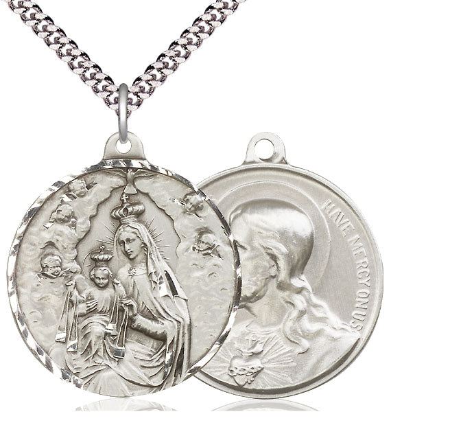 Our Lady of Mount Carmel Sacred Heart of Jesus Medal
