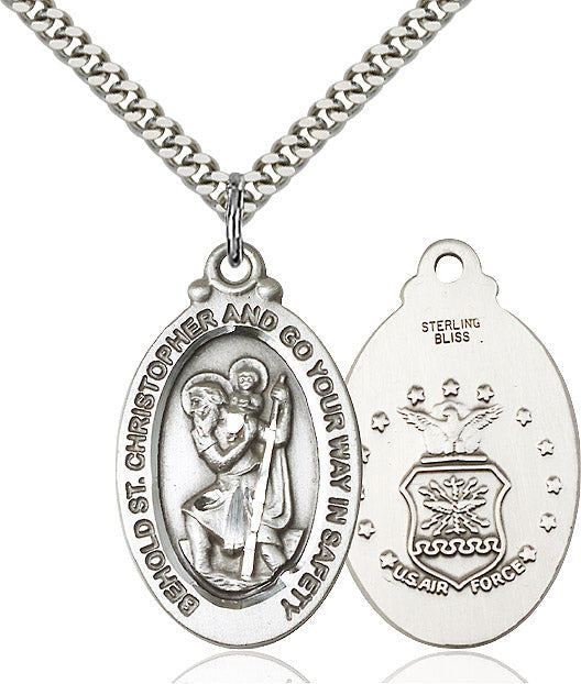 Saint Christopher Air Force Pendant