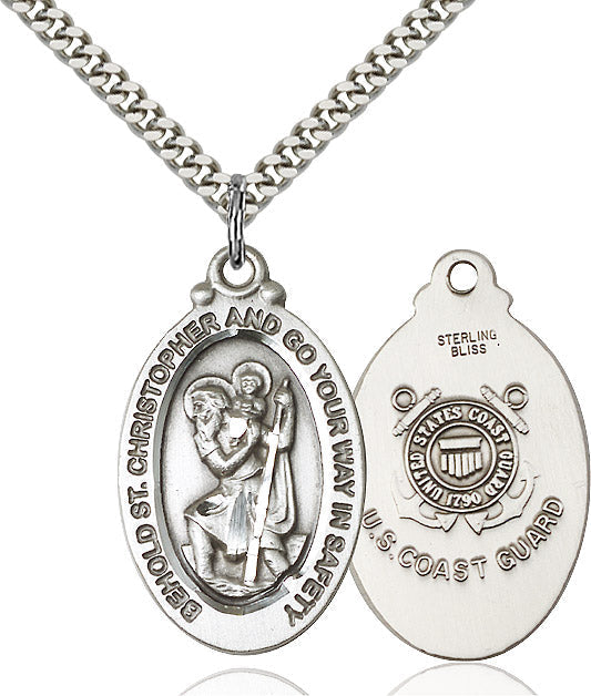 Saint Christopher Coast Guard Pendant