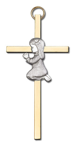 Praying Girl Wall Cross