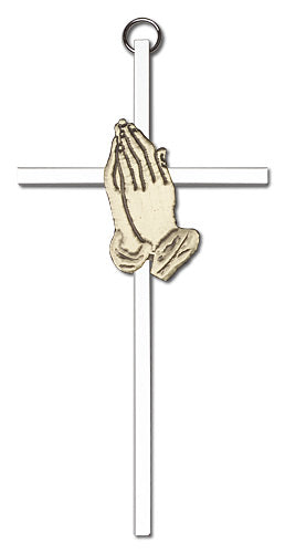Praying Hands Cross Wall Cross