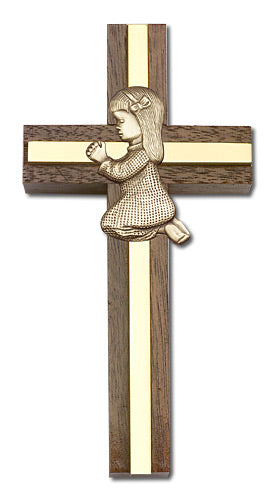Praying Girl Wall Cross