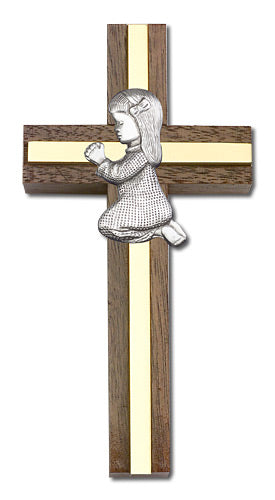 Praying Girl Wall Cross