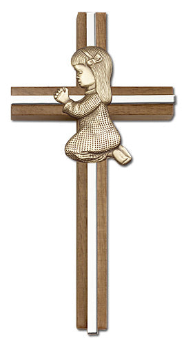 Praying Girl Wall Cross