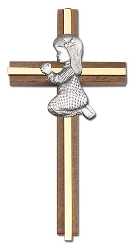 Praying Girl Wall Cross