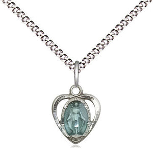 Miraculous Heart w/Epoxy Pendant Necklace