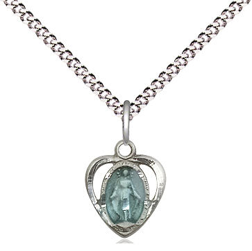 Miraculous Heart w/Epoxy Pendant Necklace
