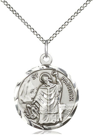 Saint Patrick Pendant - 18" Chain Necklace