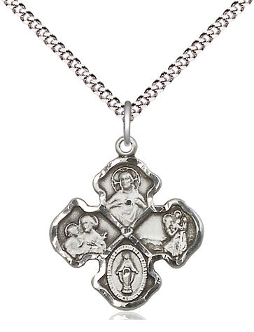 Sterling Silver 4-Way Pendant