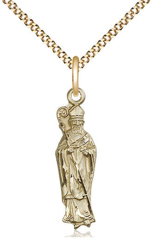 Saint Patrick Pendant - 18" Chain Necklace