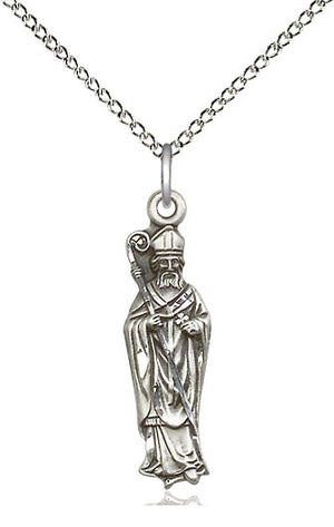 Saint Patrick Pendant - 18" Chain Necklace