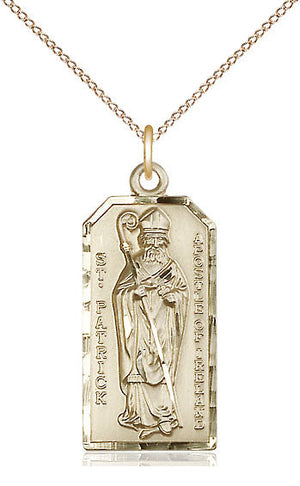 Saint Patrick Pendant - 18" Chain Necklace