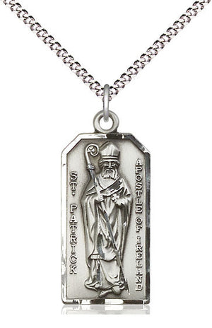 Saint Patrick Pendant - 18" Chain Necklace