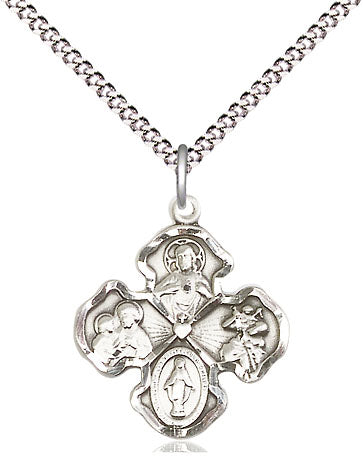 Sterling Silver 4-Way Pendant