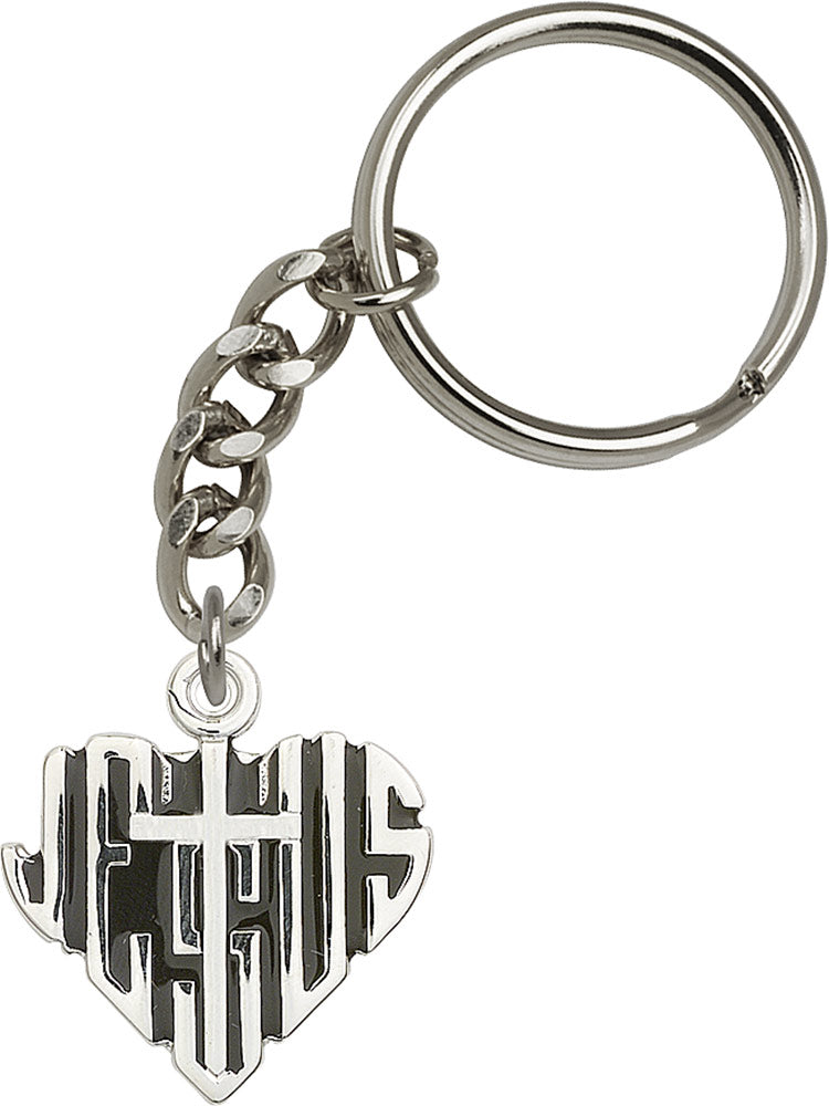 Heart of Jesus w/Cross Keychain