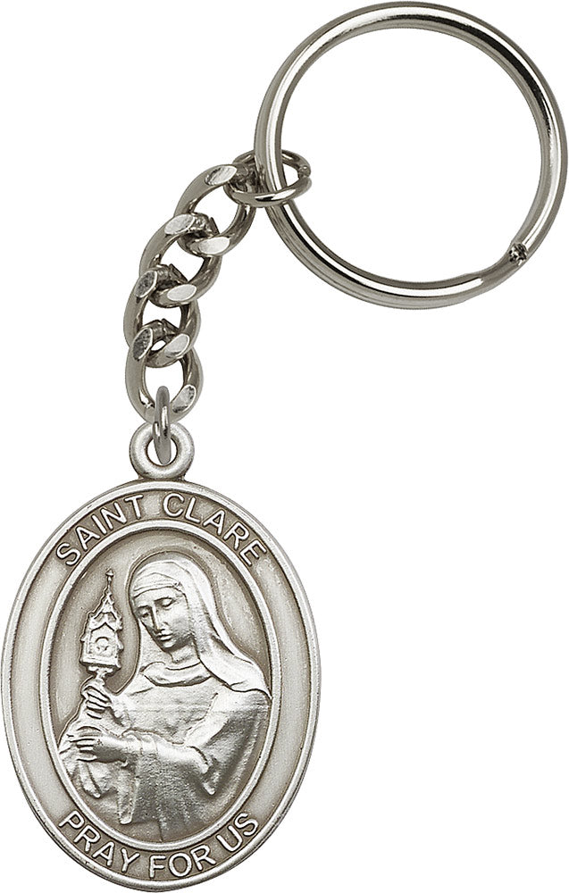 Saint Clare Keychain