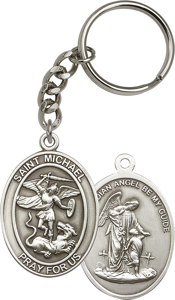 Saint Michael the Archangel Keychain