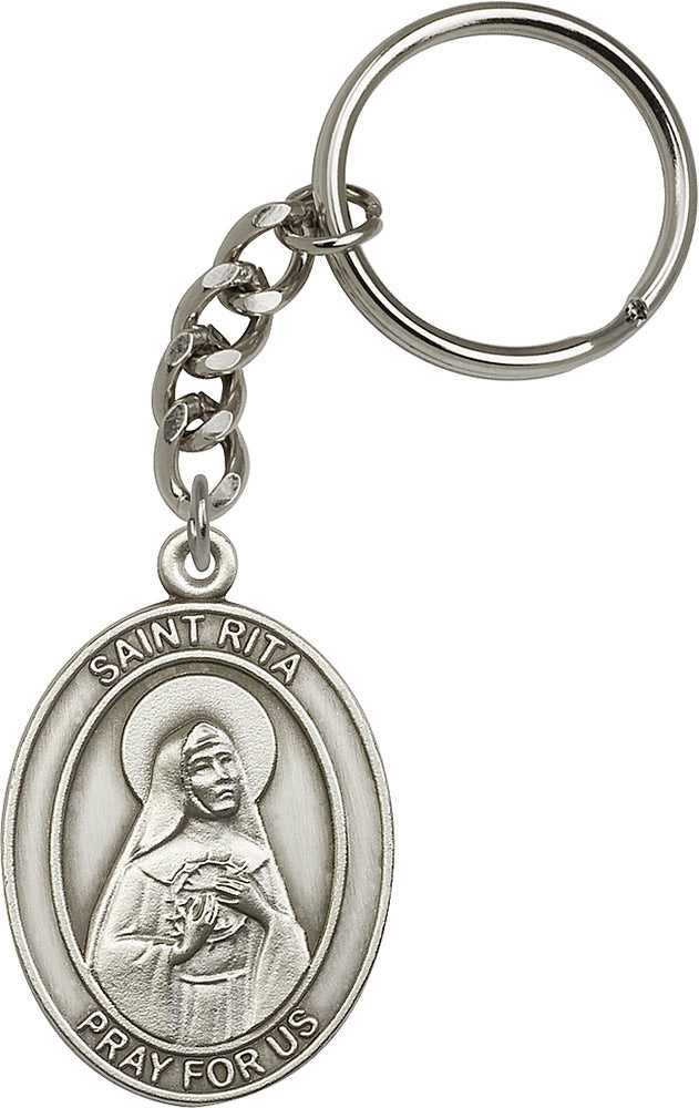 Saint Rita of Cascia Keychain